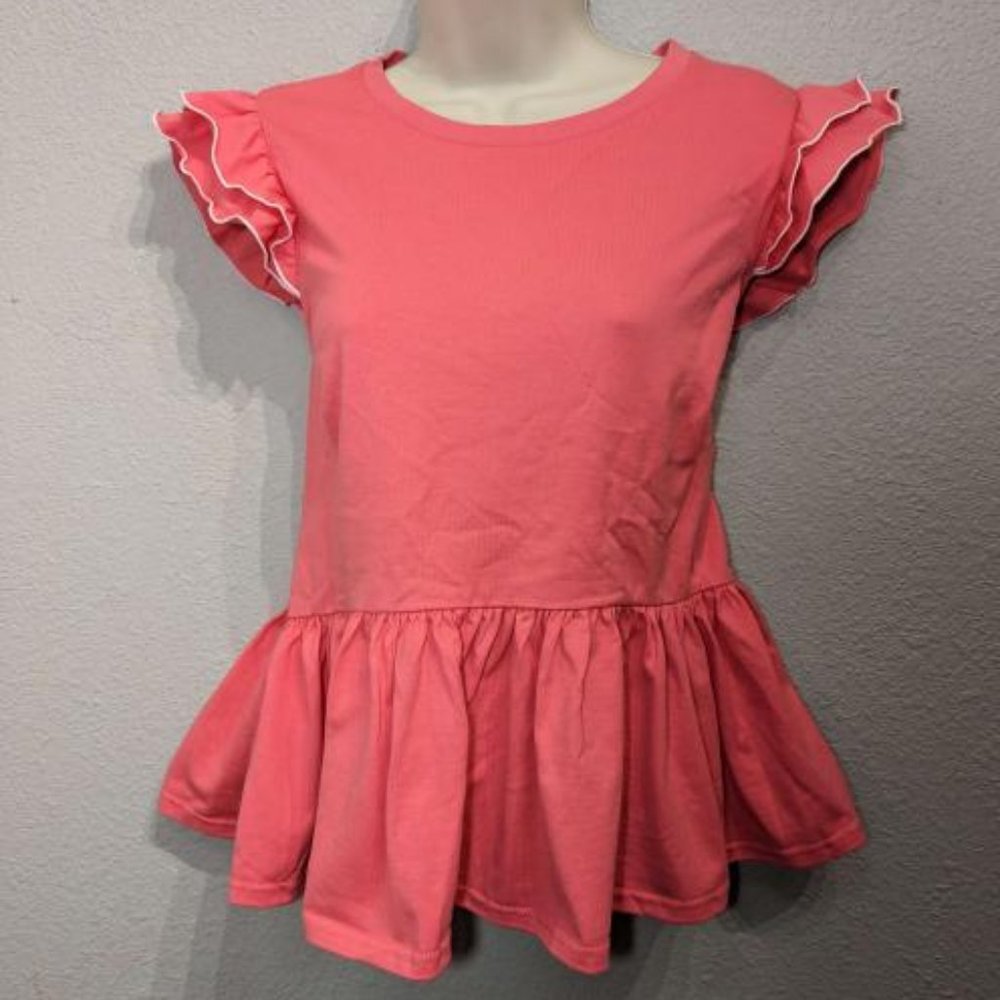 NWT!! Kate Spade - Ruffle Pink Peplum Large